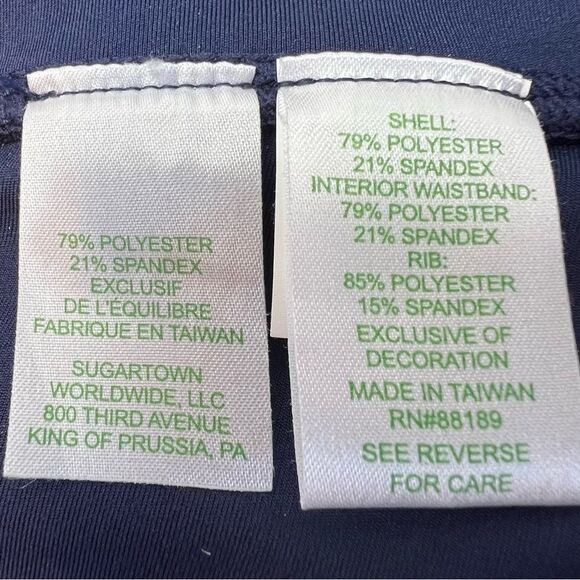 Lilly Pulitzer Weekender High Rise Midi Graphic Legging Navy & Pink Size S - Picture 6 of 6